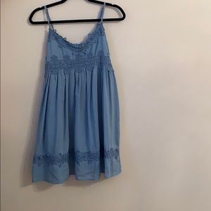 blue dress